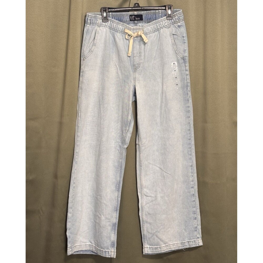 GAP Light Blue Wide Leg Drawstring Pants